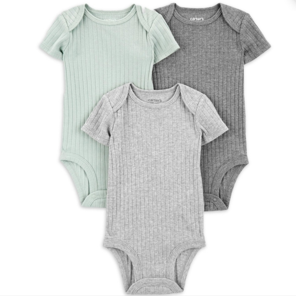 3 Pack Short Sleeve Bodysuits